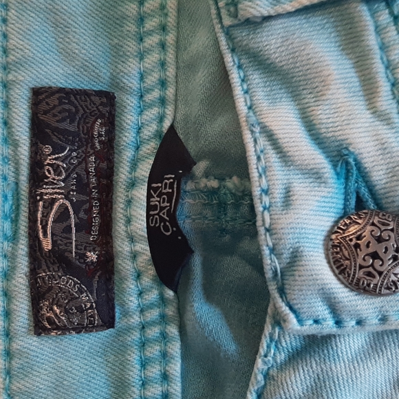 Silver Jeans Blue Suki Capris size 32 - Picture 2 of 5